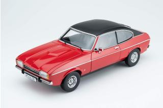 Ford Capri II Ghia 3.0 (1974 - 1977)  - spanisch red with vinyl top black Touring Modelcars 1:18 Metallmodell  - Türen, Motorhaube und Kofferraum zu öffnen!